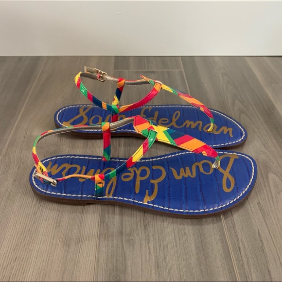 NIB Sam Edelman Gigi Rainbow Sandals, 7.5 - Picture 5 of 7